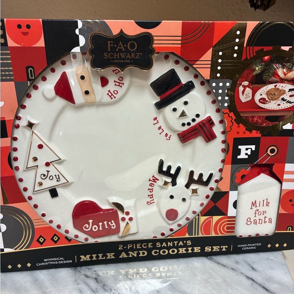 FAO Schwarz Holiday Santa’s Milk & Cookie Set